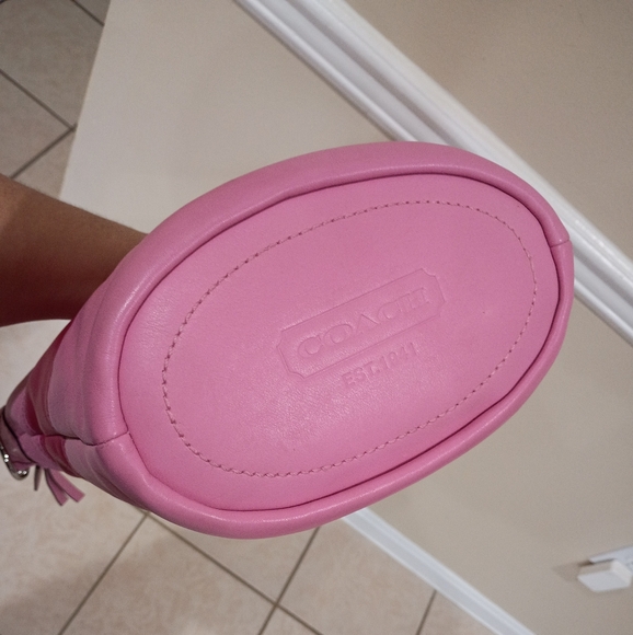 Coach Bleeker Rugby Stripe Bucket Duffle Bag, Pink - Picture 12 of 17